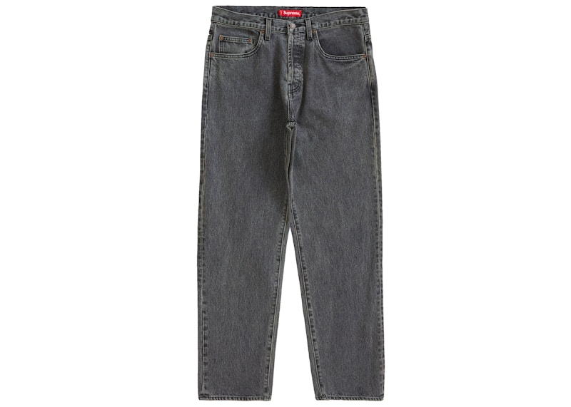 股上32Supreme Regular Jean Washed Black - デニム/ジーンズ