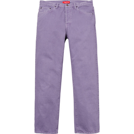Supreme Washed Regular Jeans Light Purple Men's - SS18 - US