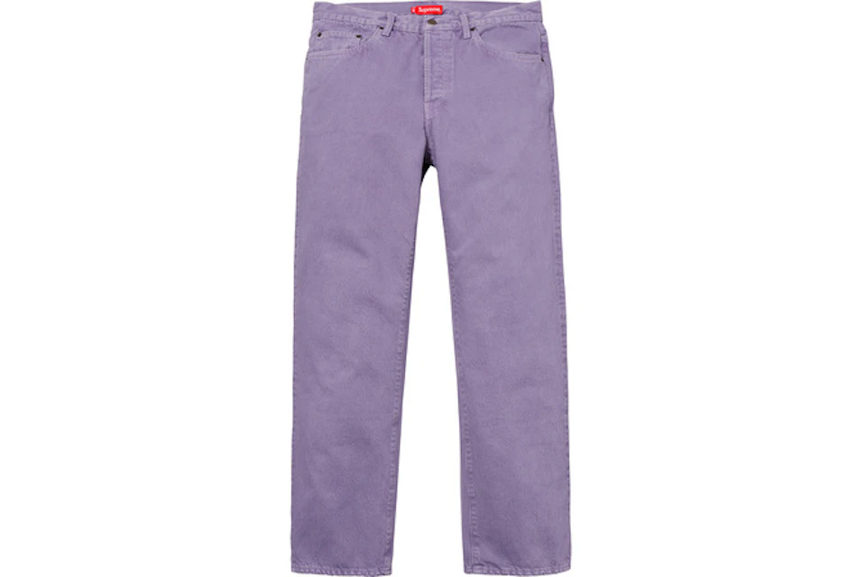 Supreme Washed Regular Jeans Light Purple