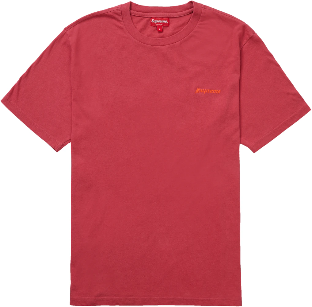 Supreme Washed S/S Tee Red Men's - FW20 - US