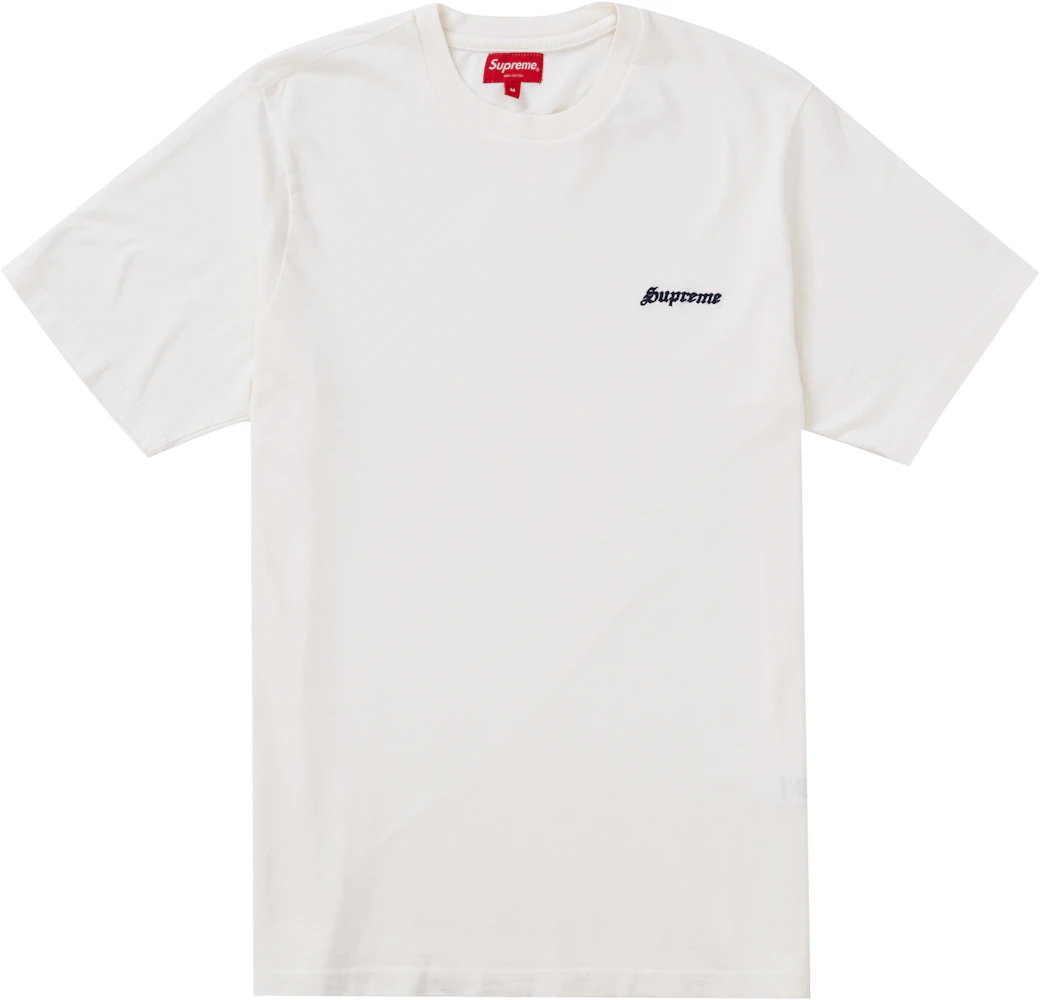 Supreme Washed S/S Tee White Men's - FW20 - US