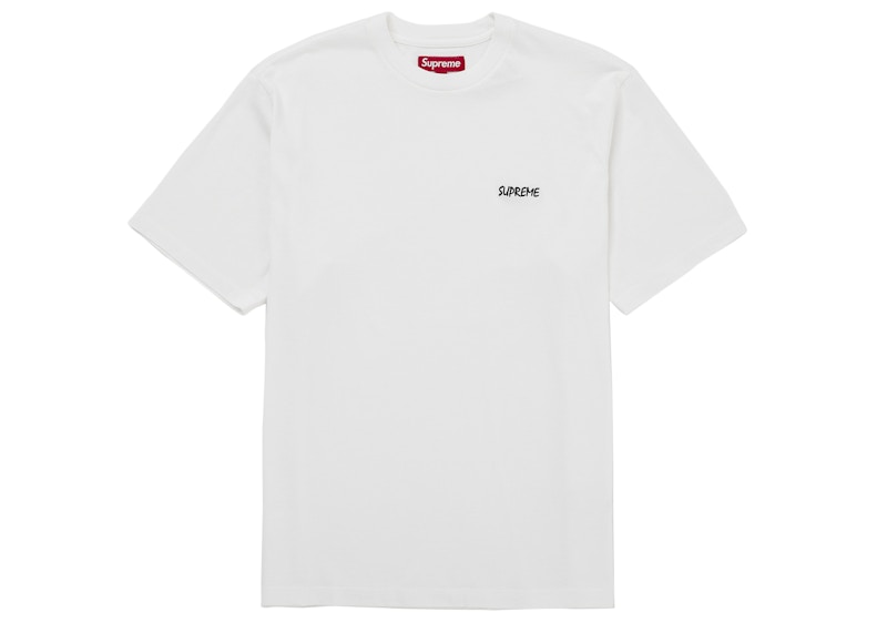 Supreme Washed S/S Top White Men's - FW25 - US