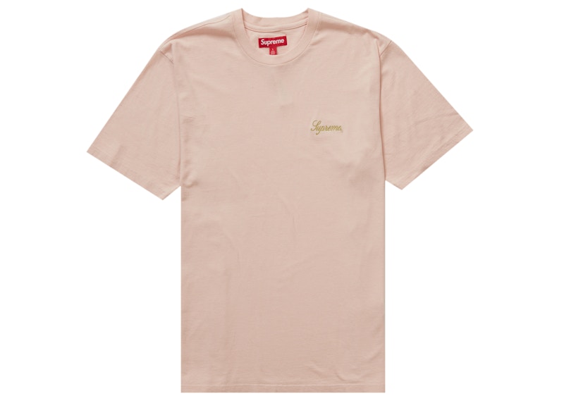 Supreme Washed Script S/S Top Light Blue Men's - SS23 - US