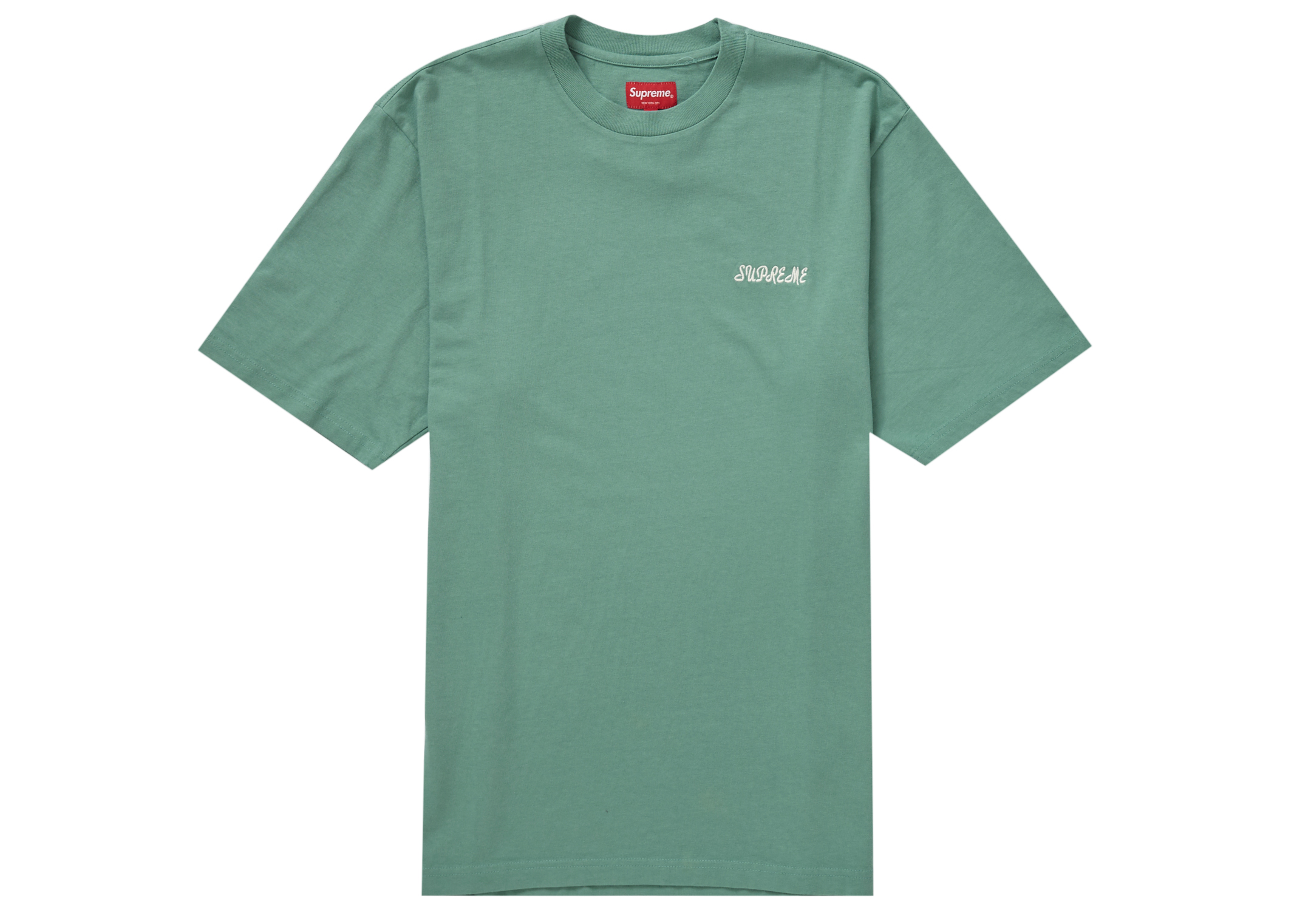 Supreme Washed Script S/S Top Sage Men's - SS23 - US