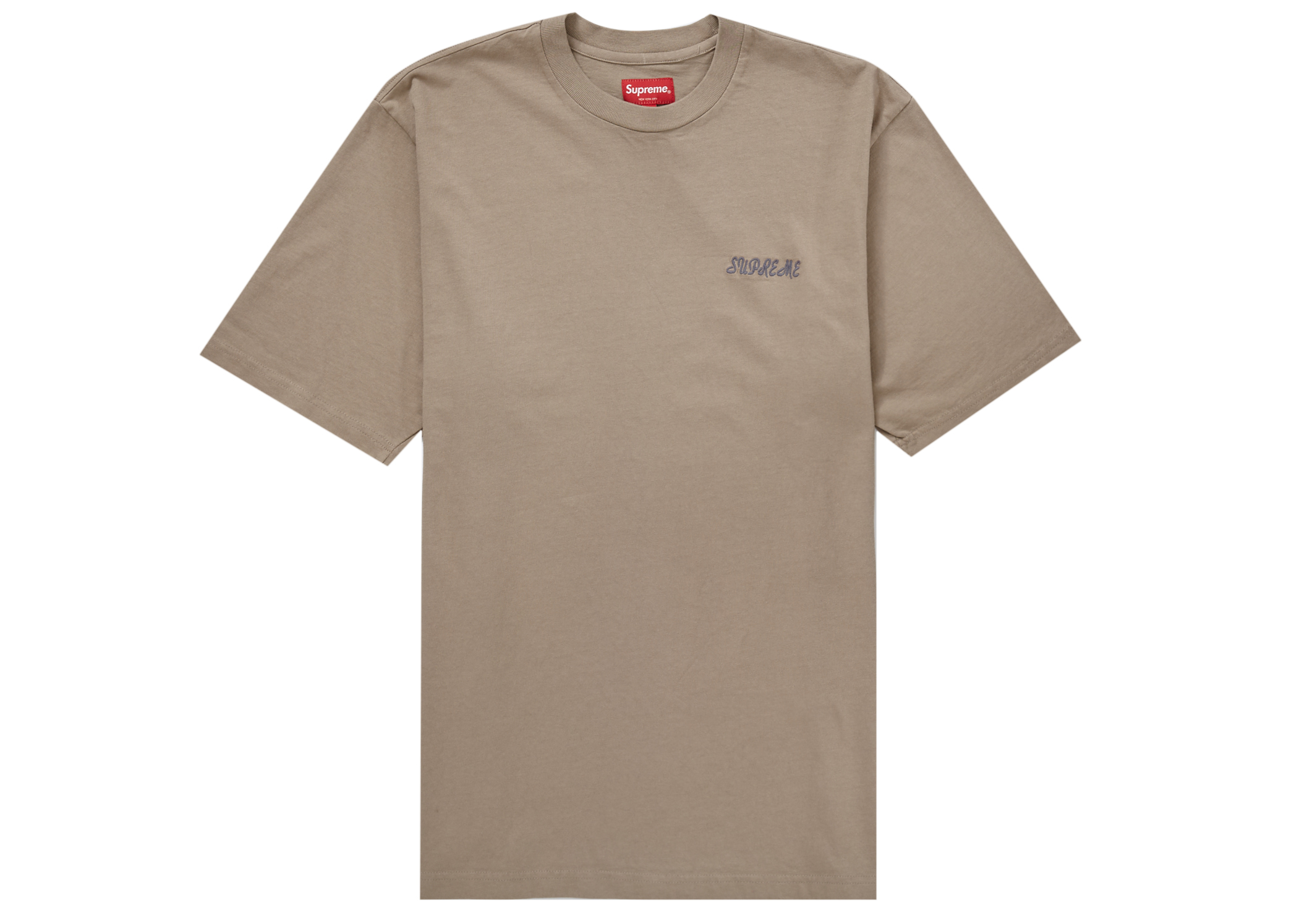 Supreme Washed Script S/S Top Tan