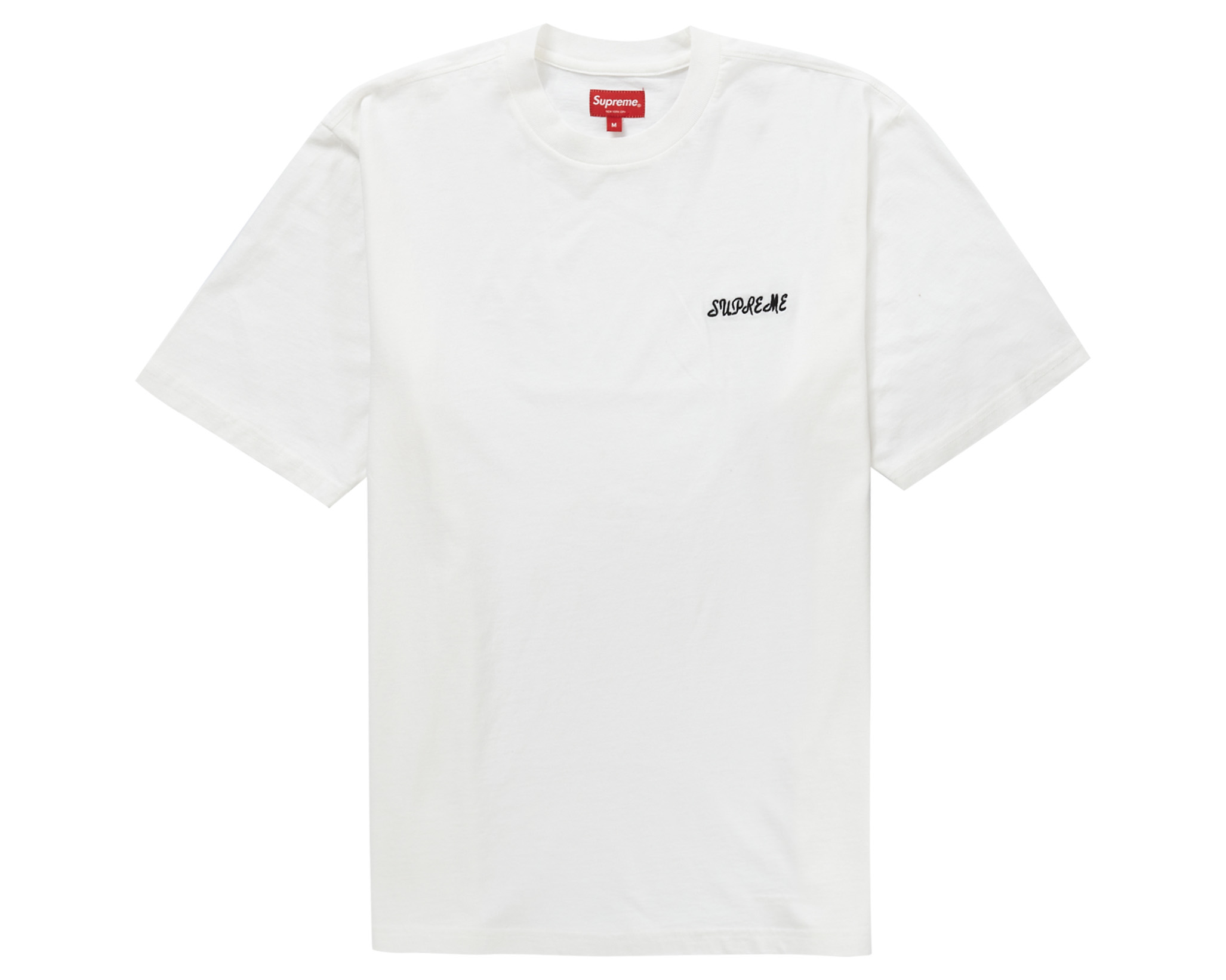 Supreme Washed Script S/S Top White メンズ - SS23 - JP