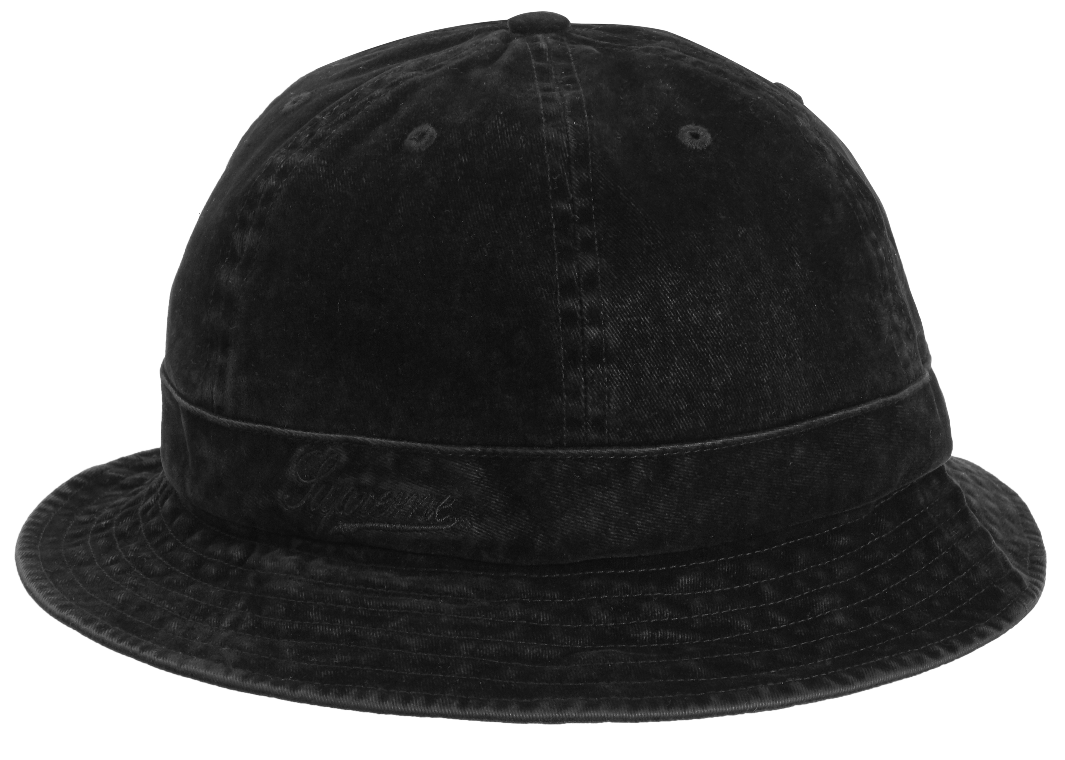 Supreme Washed Velvet Bell Hat Black - FW19 - JP