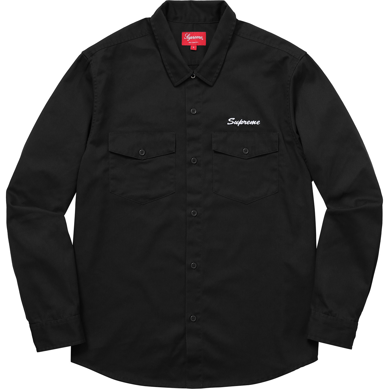 Supreme Waste Work Shirt Black メンズ - FW17 - JP