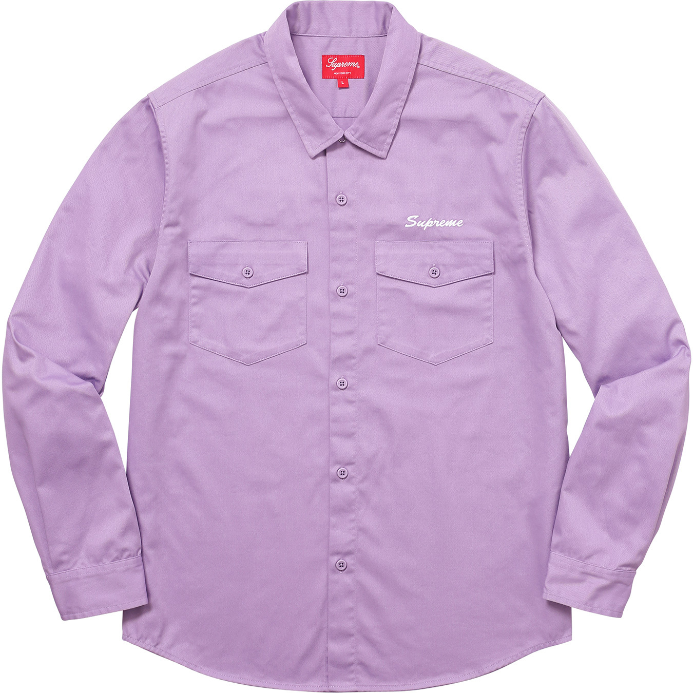 Supreme Waste Work Shirt Dusty Purple Men's - FW17 - US