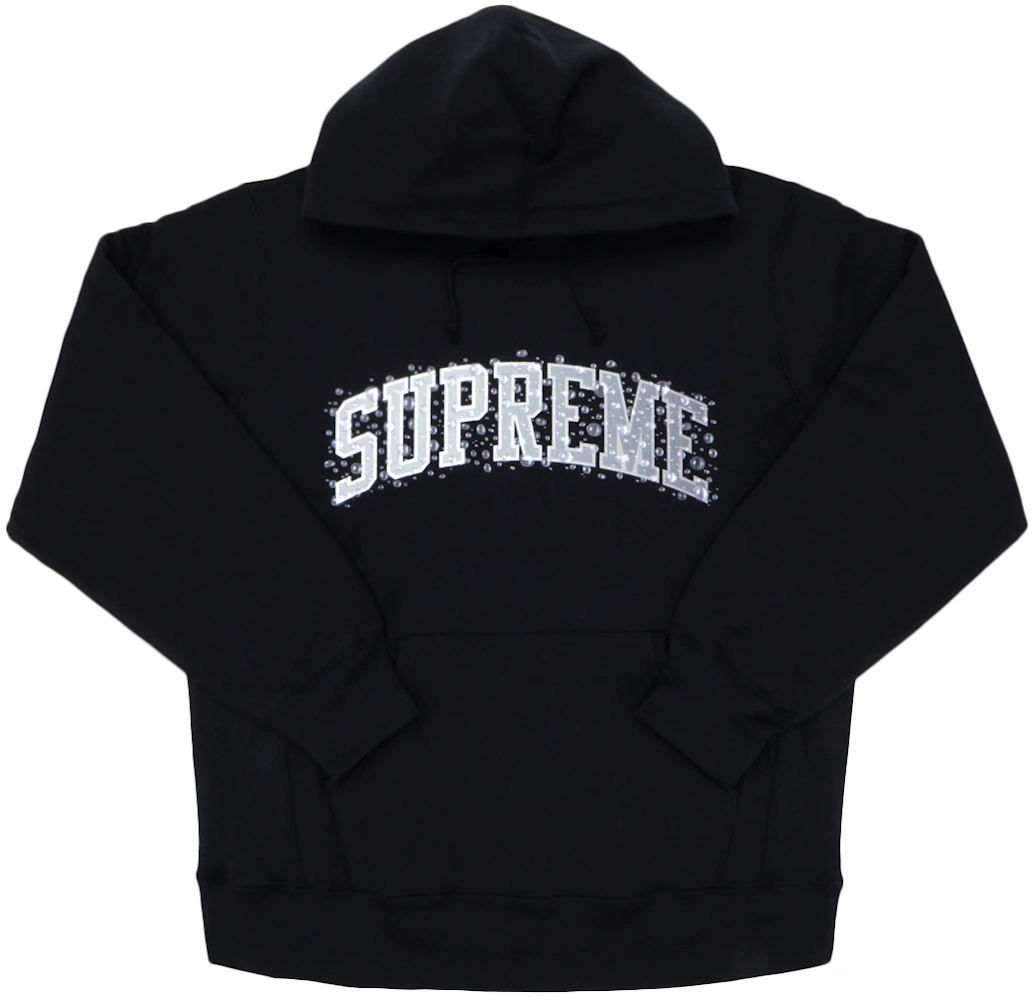 Supreme Diagonal Hooded Sweatshirt Black