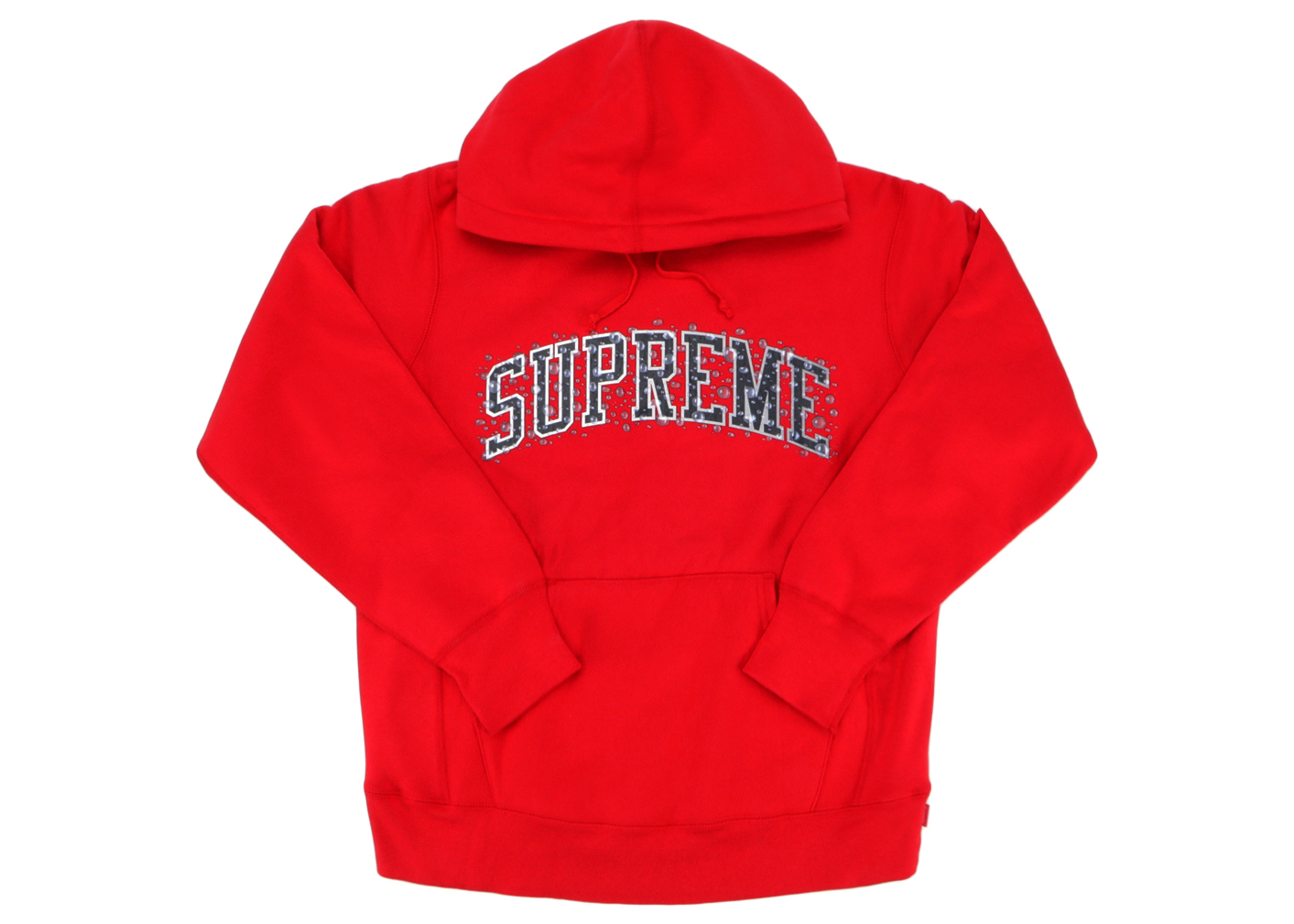 Supreme Water Arc Hooded Sweatshirt Red Men's - FW18 - US