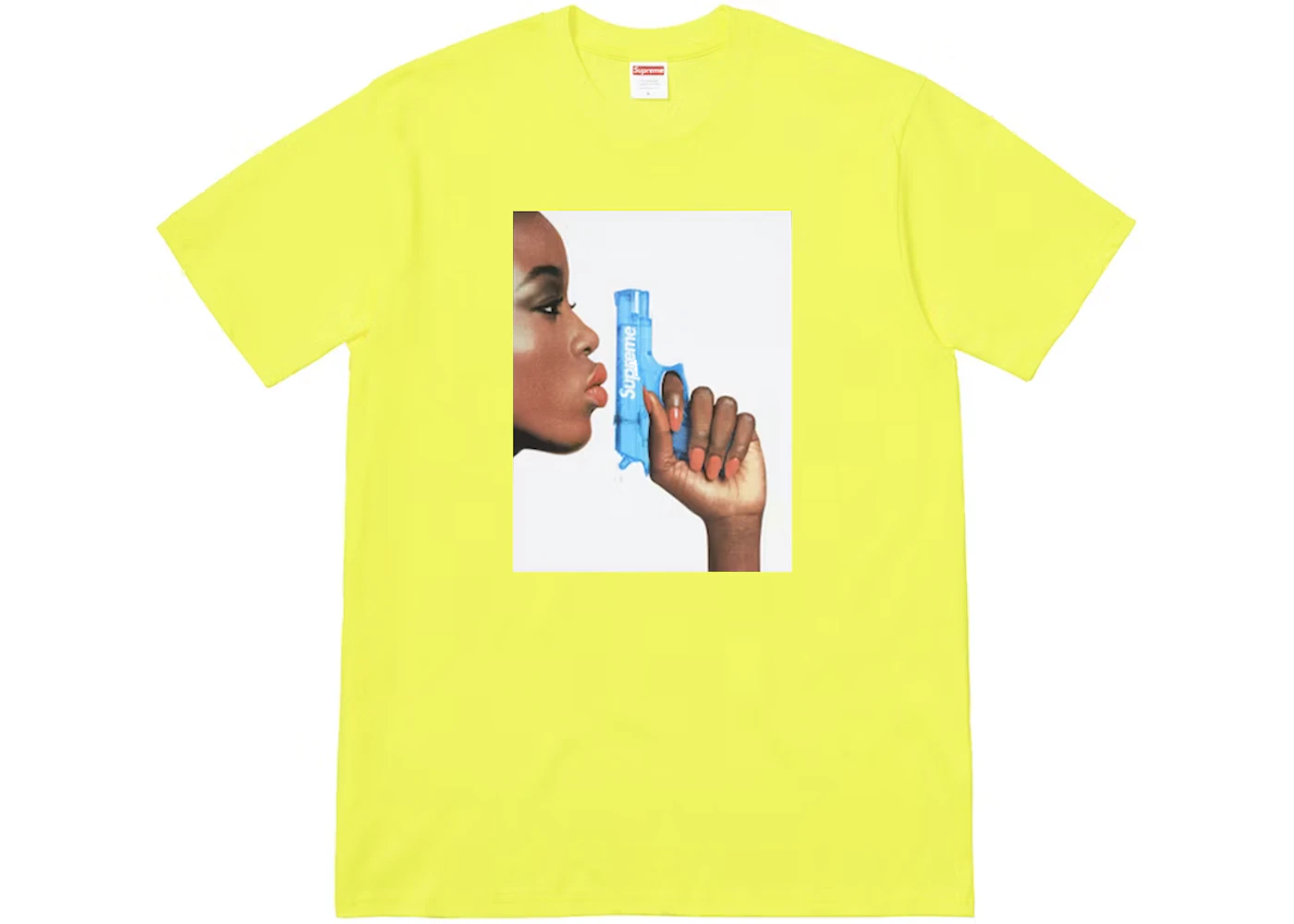Supreme Water Pistol Tee Bright Yellow Men s SS21 US