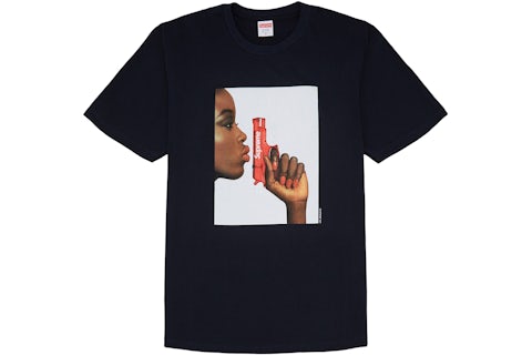 Supreme Water Pistol Tee Navy Men's SS21 US