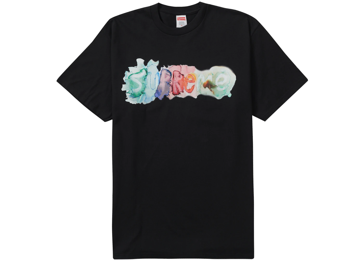 Supreme Watercolor Tee Black Men's - SS23 - US