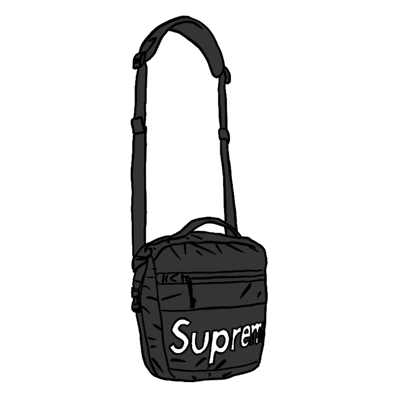 waterproof reflective speckled shoulder bag supreme