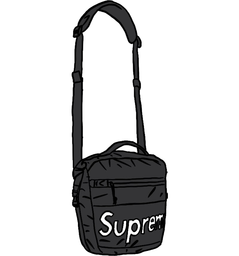 Supreme Waterproof Reflective Speckled Shoulder Bag Black FW20 US