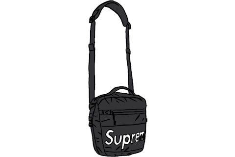 Supreme Waterproof Reflective Speckled Shoulder Bag Black FW20 US