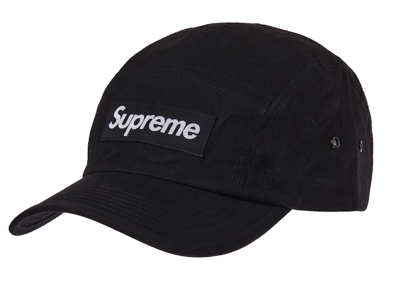 Supreme Waxed Cotton Camp Cap Black - FW21 - US