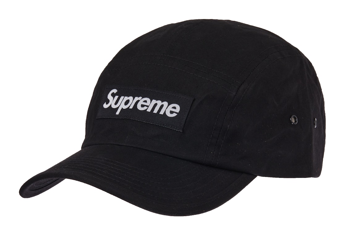 Pre-owned Supreme Waxed Cotton Camp Cap Black