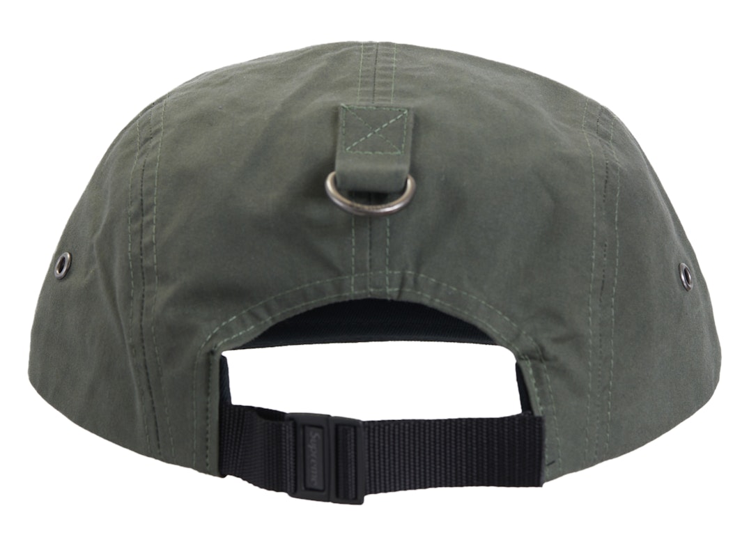 Pre-owned Supreme Waxed Cotton Camp Cap (fw23) Olive
