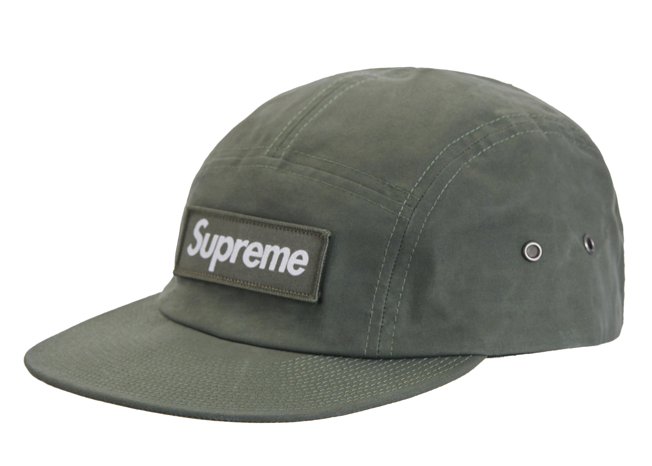 Supreme Waxed Cotton Camp Cap (FW23) Olive - FW23 - US