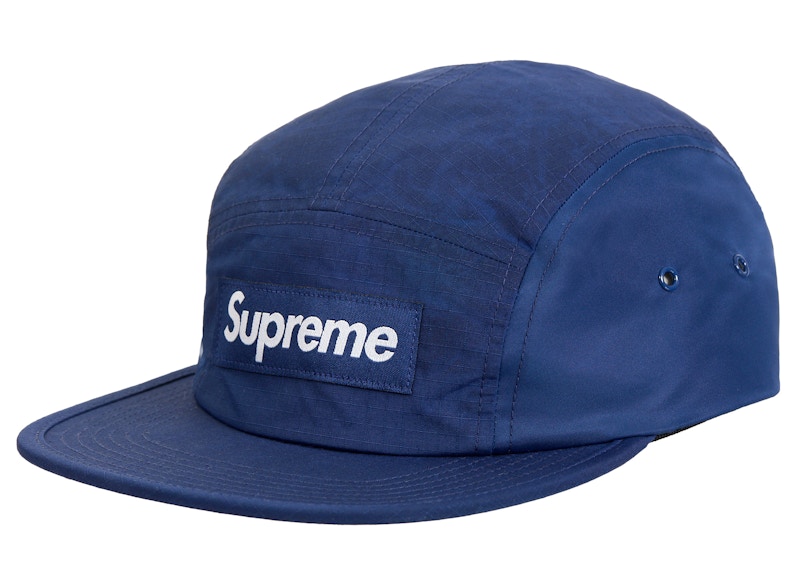 Supreme Waxed Ripstop Camp Cap Navy - FW24 - US