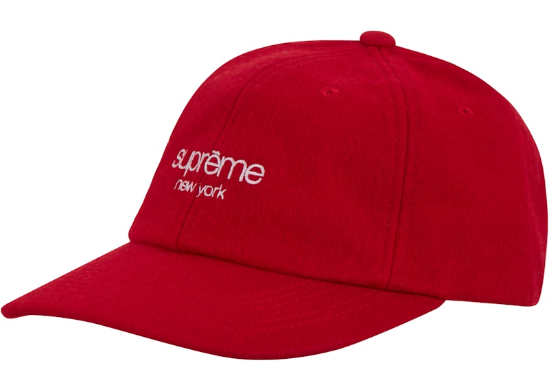 Supreme Waxed Wool 6-Panel Red