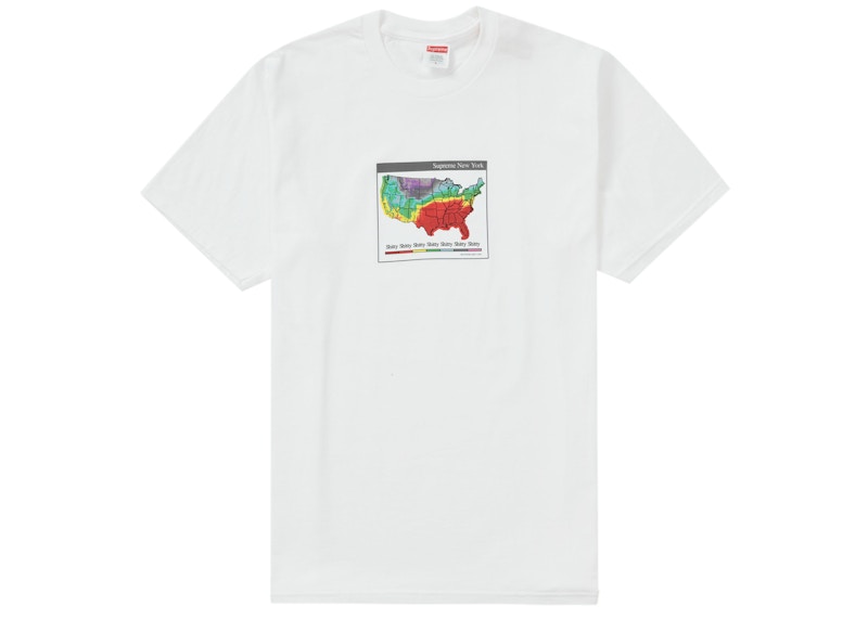 Supreme Weather Tee White Men's - FW23 - US