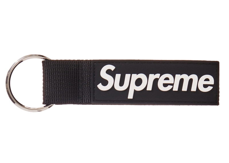 Supreme Webbing Keychain キーホルダーブラック 1個 - 小物