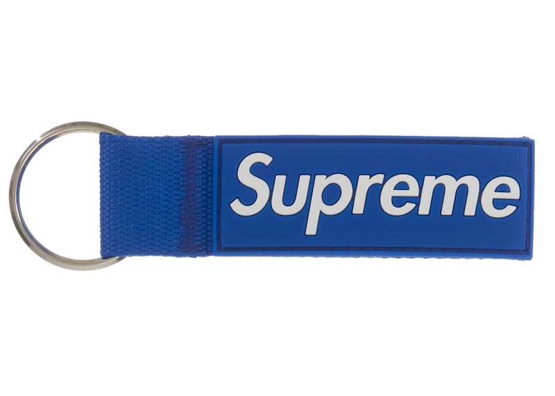Supreme Webbing Keychain Blue