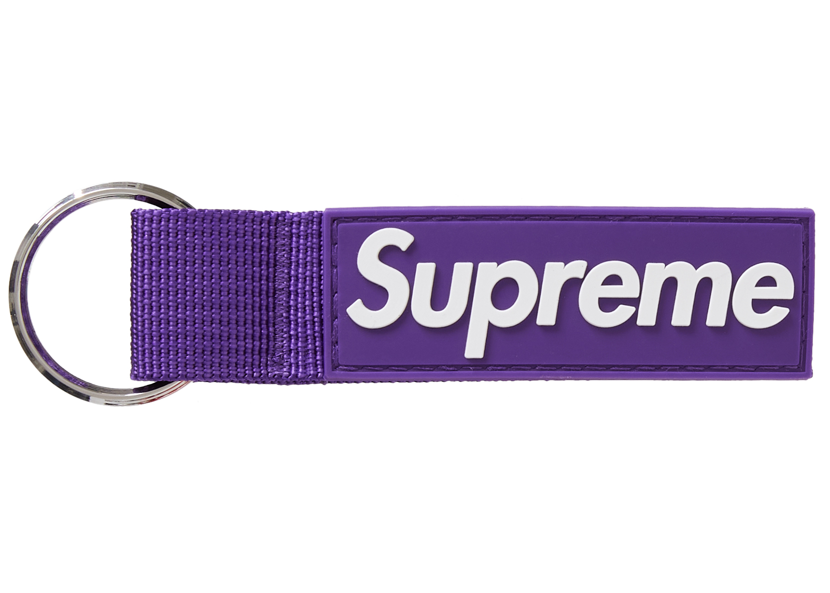 Supreme Webbing Keychain Purple
