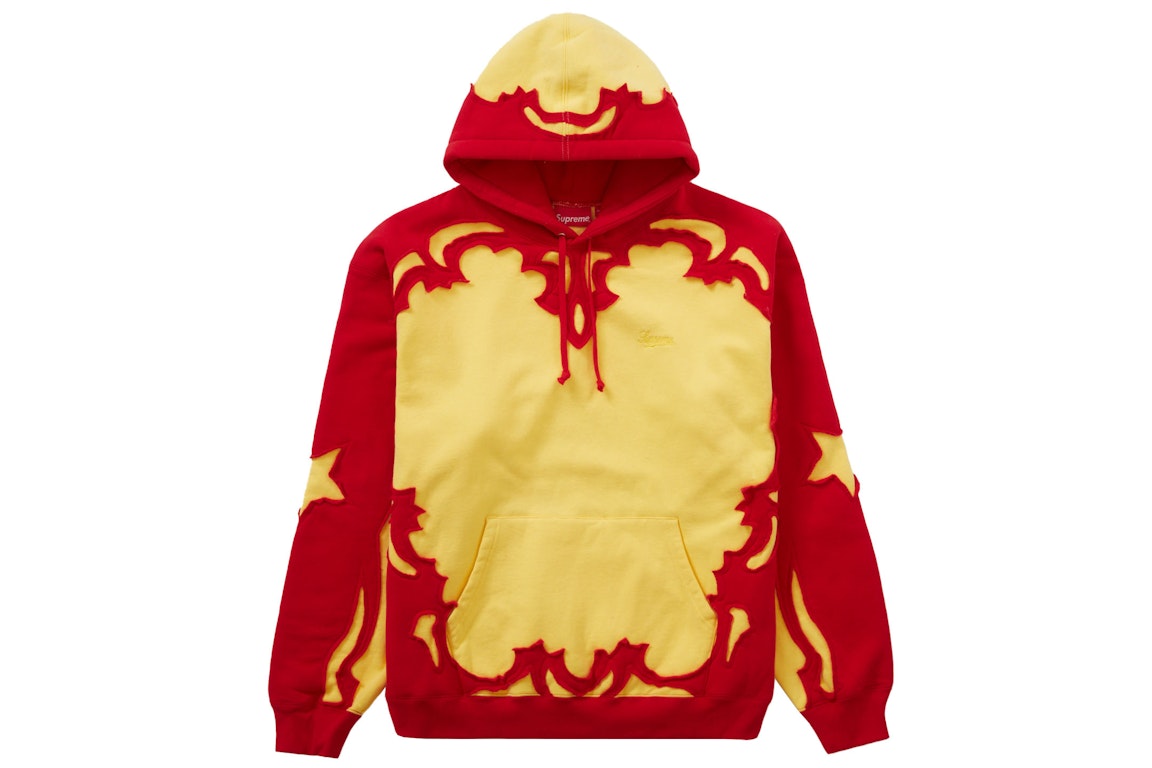 Pre-owned Supreme Western Cut Out Hooded Sweatshirt Gold