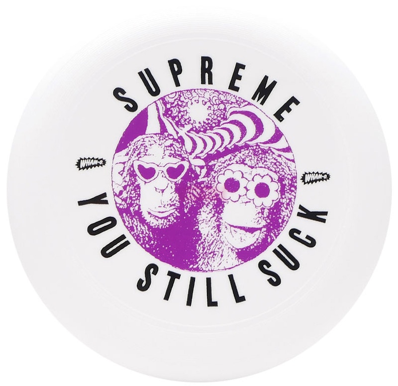 Supreme Wham O You Still Suck Frisbee White