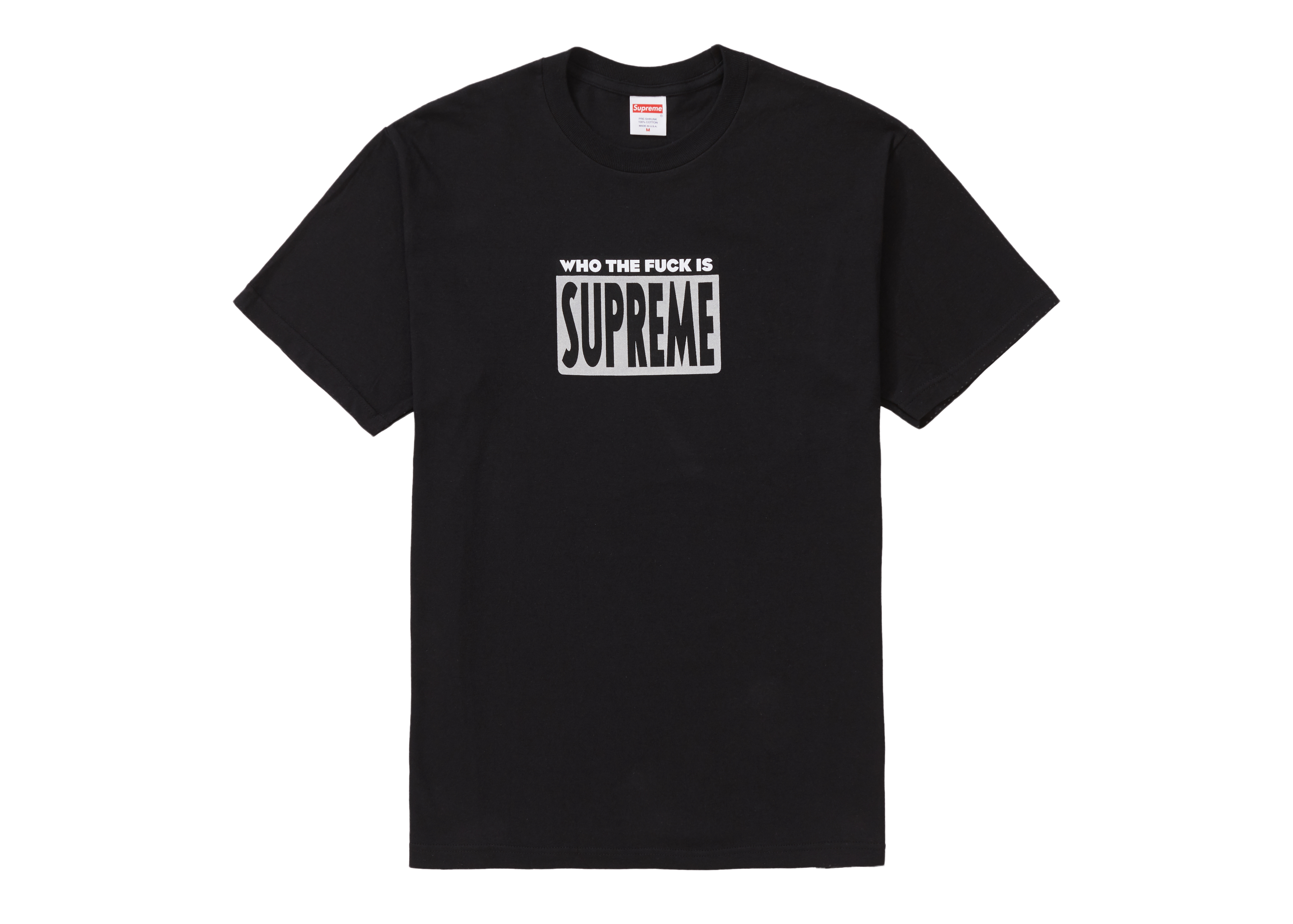 Supreme Who The Fuck Tee Black