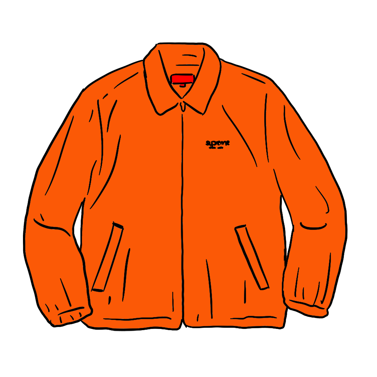 Supreme Wide Wale Corduroy Harrington Jacket Orange Men's - SS20 - GB