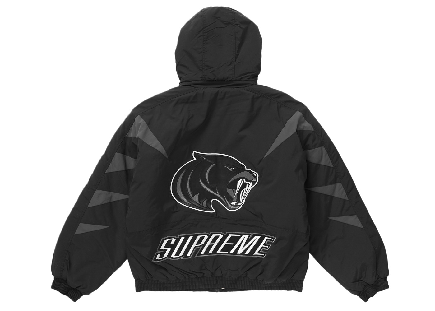 Supreme Wildcat Sideline Puffer Jacket Black Men's - FW23 - US