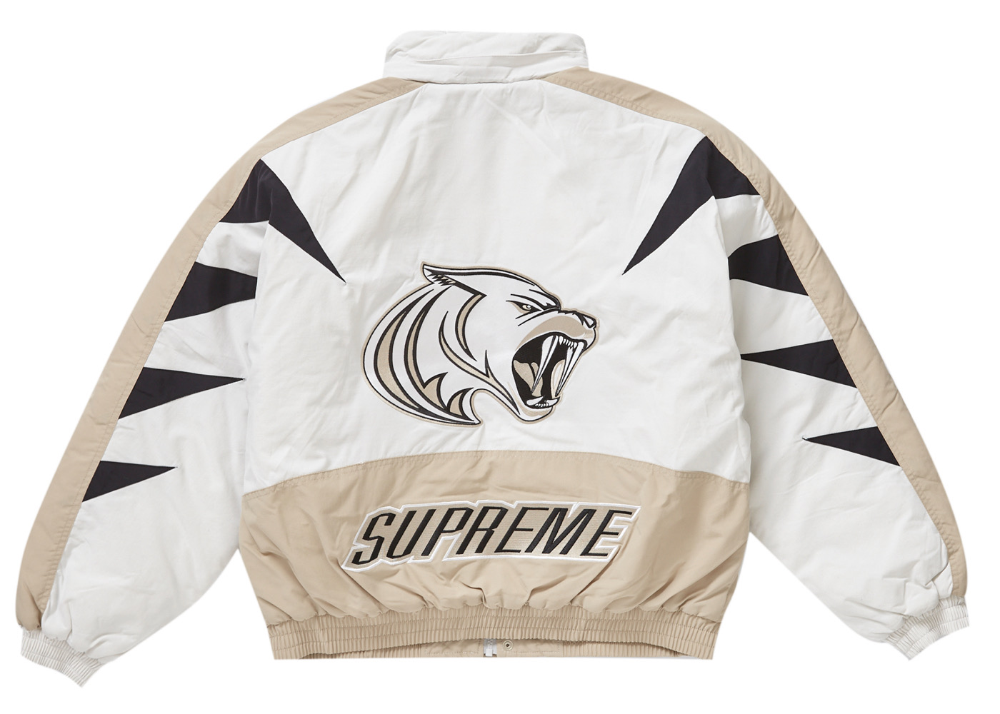 Supreme Wildcat Sideline Puffer Jacket Grey Men's - FW23 - US