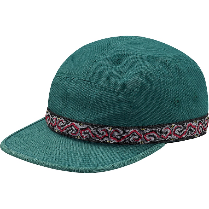 Pre-owned Supreme Wildlife Taping Camp Cap In Dark Green