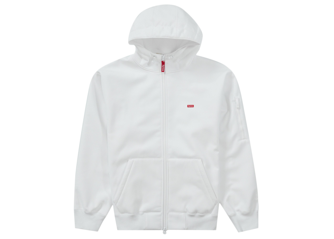 Supreme WINDSTOPPER Zip Up Hooded Sweatshirt (FW23) White
