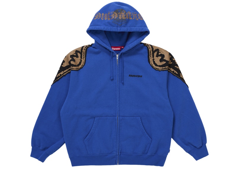 Supreme Wings Zip Up Hooded Sweatshirt (FW25) Royal Men's Supreme Wings Zip Up Hooded Sweatshirt (FW25) Royal Men's