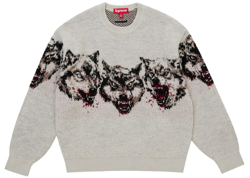 Pull Supreme Wolves blanc