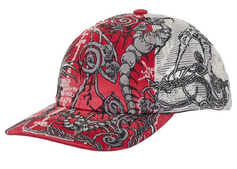 Supreme Wombat Embroidered Mesh Back 6-Panel White