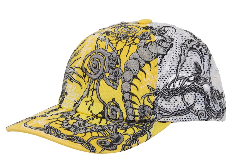 Supreme Wombat Embroidered Mesh Back 6-Panel Yellow