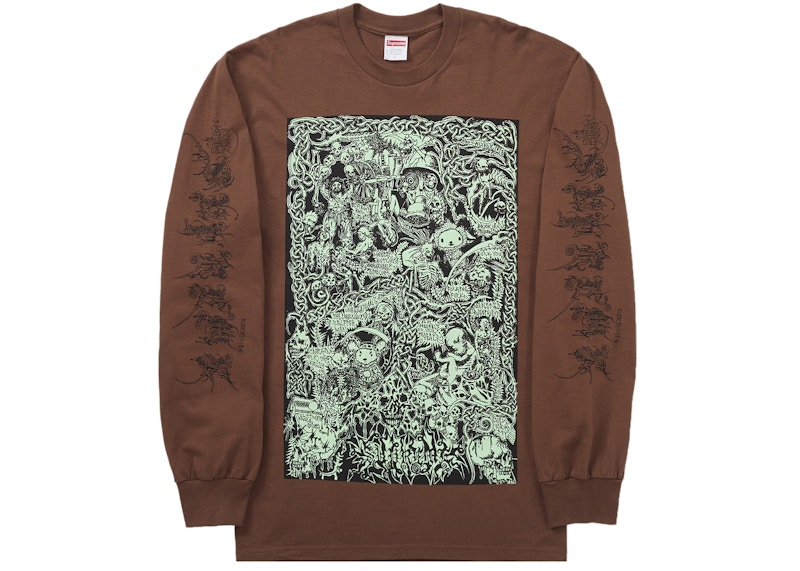 Supreme Wombat L/S Tee Brown Men's - SS26 - GB