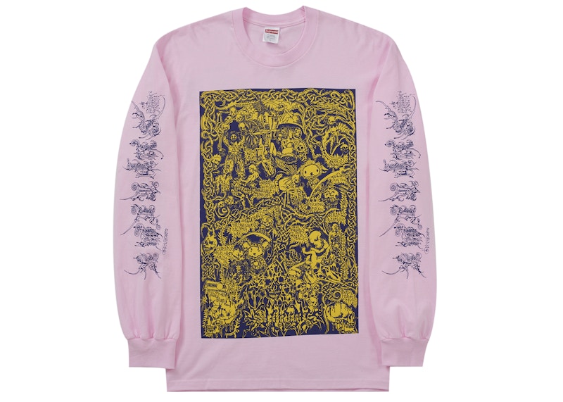 Supreme Wombat L/S Tee Light Pink Men's - SS26 - GB