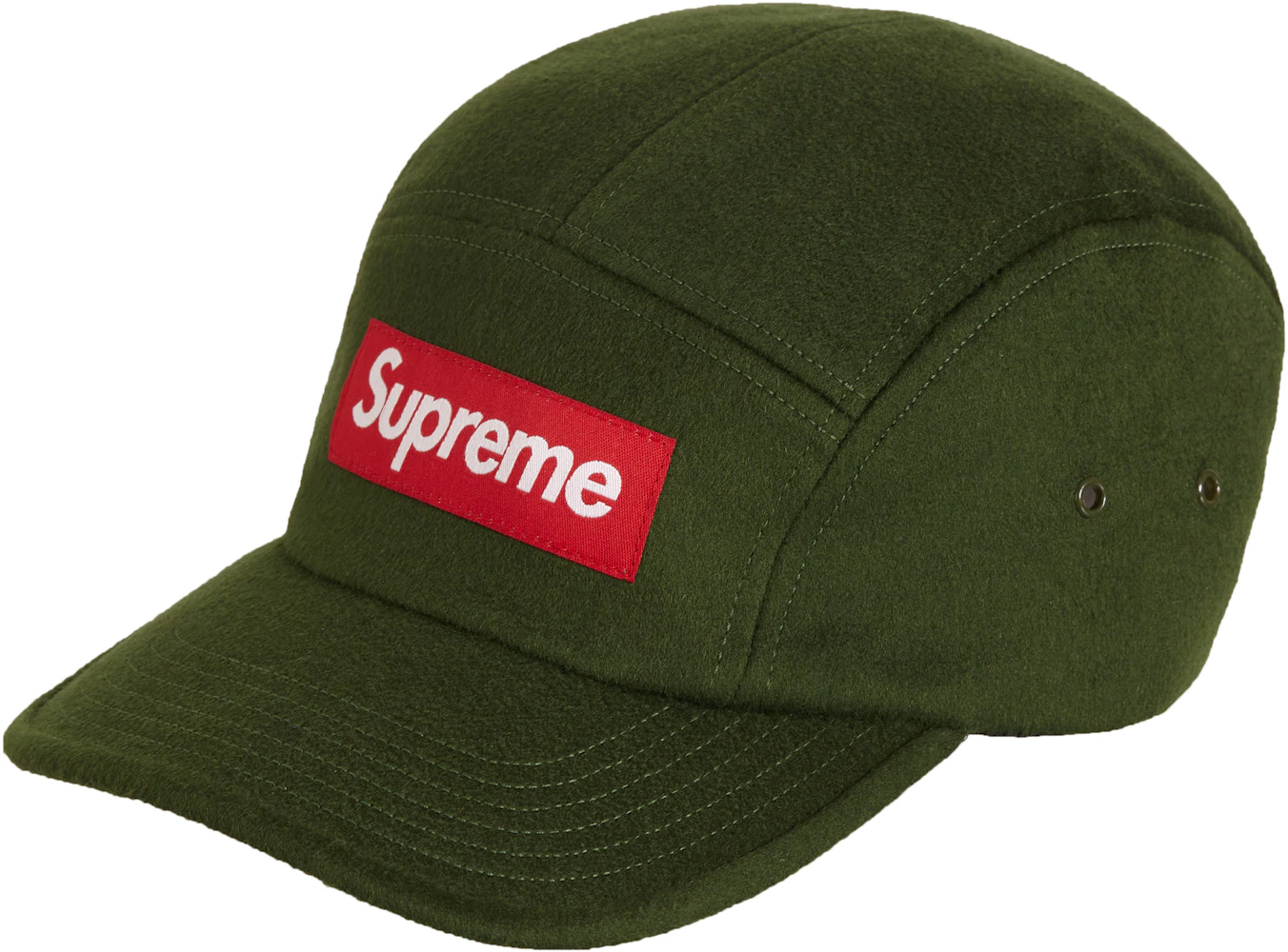 Buy Supreme Wool Camp Cap 'Dark Green' - FW20H37 DARK GREEN