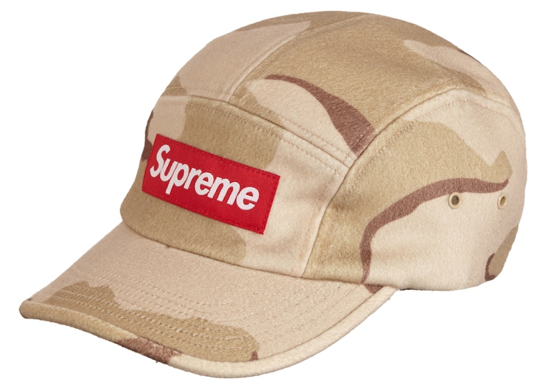 supreme camo wool camp cap