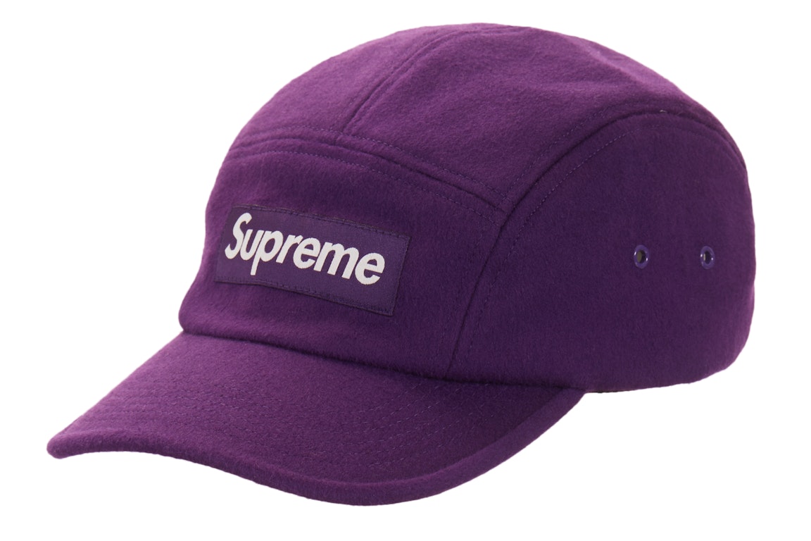 Pre-owned Supreme Wool Camp Cap (fw21) Purple