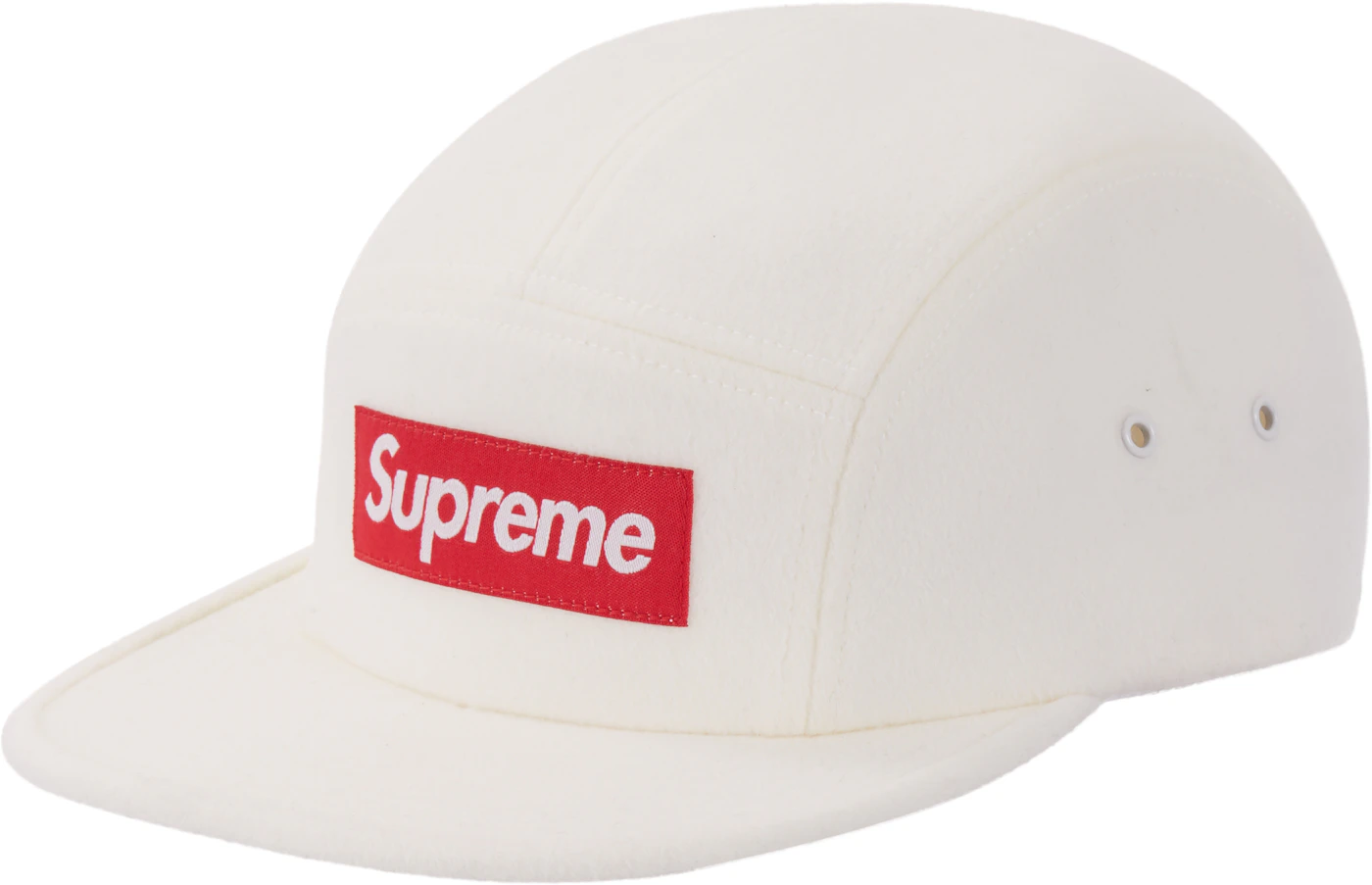 Supreme Suede Camp Cap (SS23) White