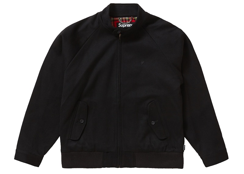 Supreme Wool Harrington Jacket Black - FW19 Men's - US